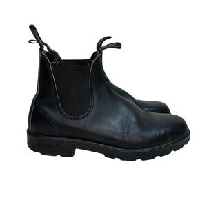 Blundstone Men's Black Leather Chelsea Ankle Boots Size 8 Water Resistant